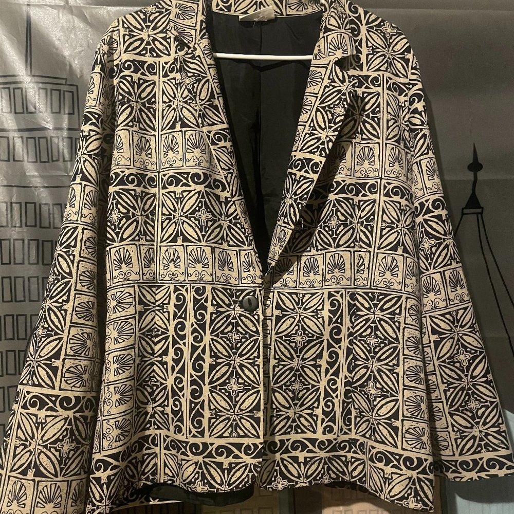 80's Block Print/Art Deco Blazer